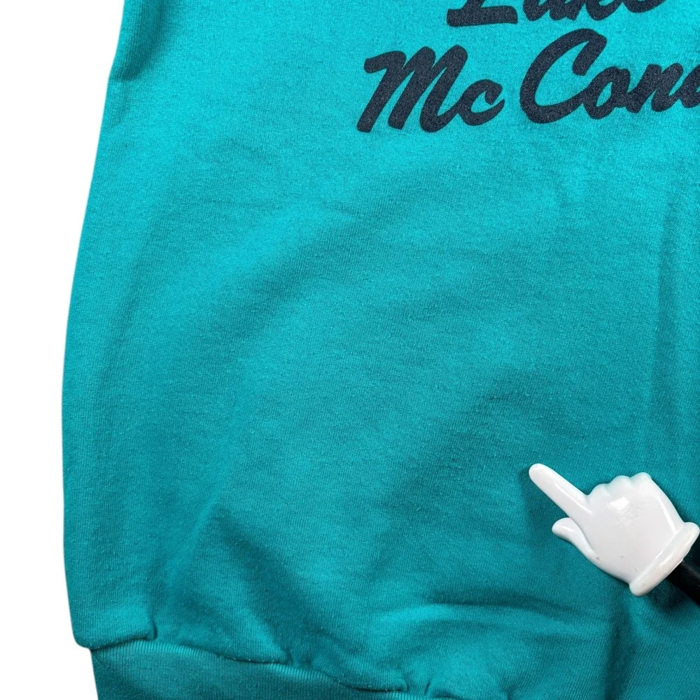 VTG Jerzees Lake McConaughy Nebraska crewneck Mens Sz L USA Made 90s Y2K cottage